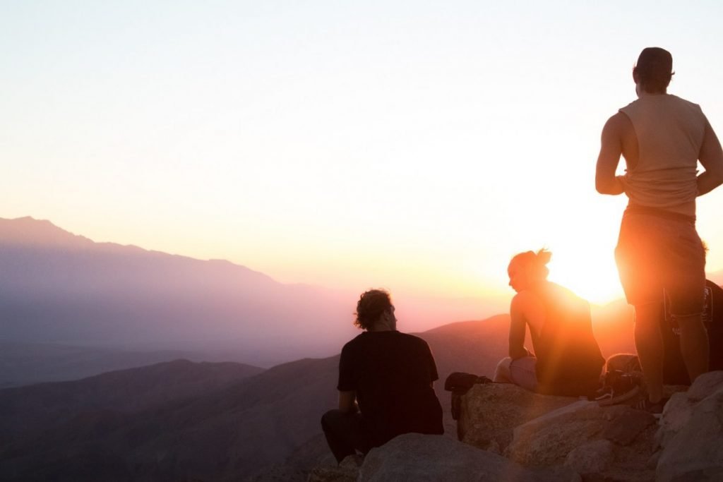 group sunset