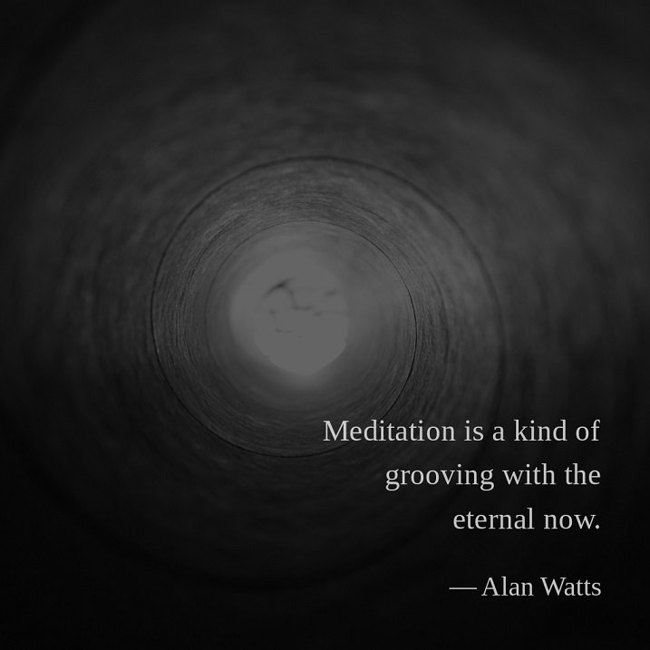 alan watts quote eternal now meditation
