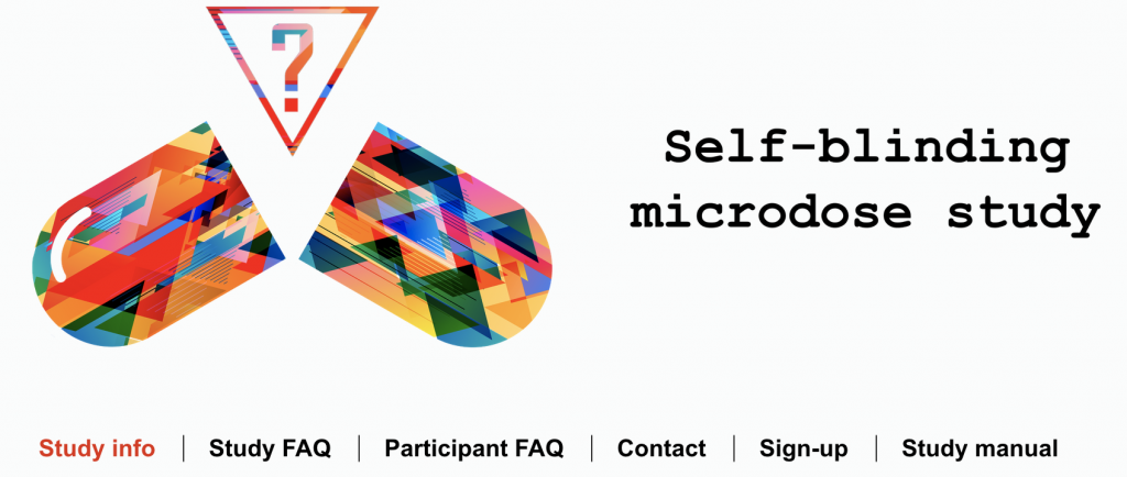 self blinding microdose study imperial